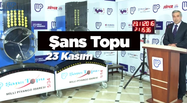 Şans Topu sonuçları 23 Kasım çekilişi ile belli oldu - Milli Piyango 5+1'i Bir kişi bildi