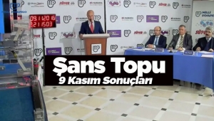 Şans Topu sonuçları 9 Kasım çekilişi ile belli oldu - Milli Piyango