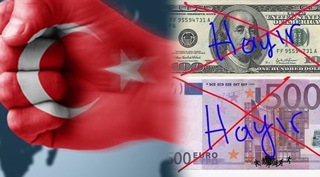 Yoğun ilgi!  'Dövizini bozdur, Türk Lirası'na sahip çık'