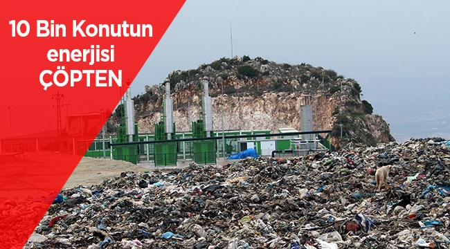 10 bin konutun enerjisi çöpten