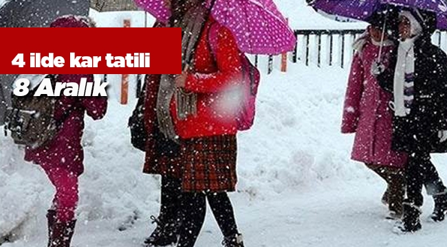 Eğitime kar engeli! Kar yağdı o illerde okullar tatil edildi