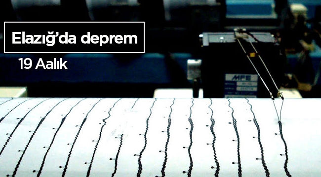 Elazığ'da korkutan deprem! Son depremler Sarı Tosun ilçesinde 3.4 büyüklüğünde deprem