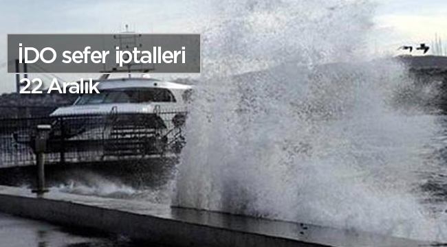 İDO çok sayıda seferini iptal etti