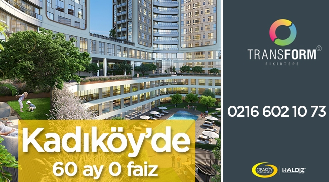 Kadıköy'de 0 faiz 60 ay vade avantajılı fiyatlarla ev fırsatı