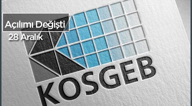 KOSGEB'in açılımında flaş değişiklik Resmi Gazete'de