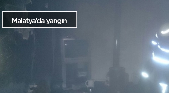 Malatya'da bir öğrenci evinde korkutan yangın