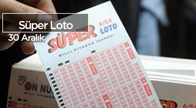 Milli Piyango 29 Aralık Süper Loto çekilişi, yapıldı! Süper Loto 2017'ye 7.586.768,64 TL devretti