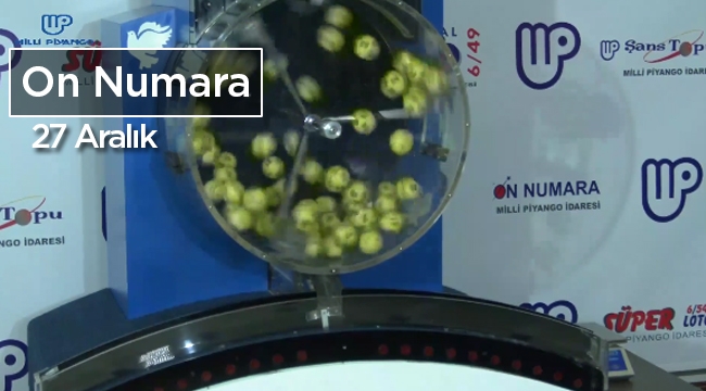 On Numara sonuçları (26 Aralık 2016 - 751. Hafta) çekilişi ile belli oldu - Milli Piyango