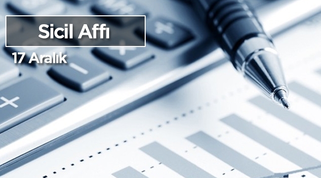 Sicil affı çalışması tamam