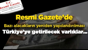 “Yurt Dışından Türkiye’ye Getirilen Varlıklar”a ilişkin flaş değişiklik