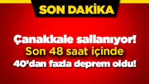 Çanakkale'de 2 günde 40'dan fazla art arda deprem! Ayvacık'ta 3.9 büyüklüğünde deprem (1)