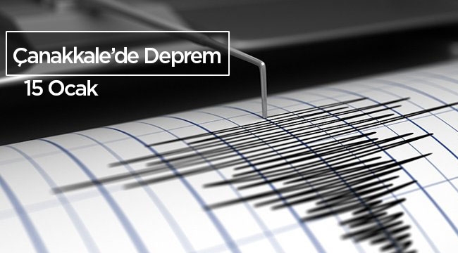Çanakkale'de korkutan deprem! Son depremler Ayvacık'da 4.3 büyüklüğünde deprem oldu