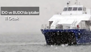 İDO ve BUDO 'da bu sabah bazı deniz otobüsü ve feribot seferleri iptal