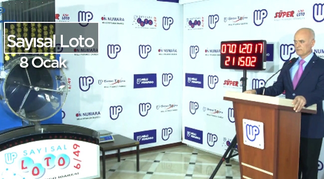 Sayısal Loto çekilişi (7 Ocak 2017 - 1052. hafta) sonuçları ve kazanan şanslı numaralar