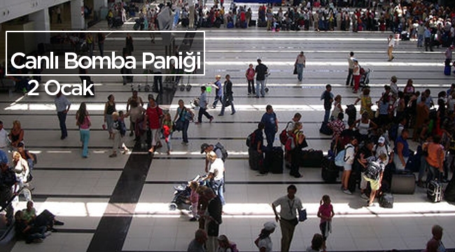 Antalya Havalimanı'nda Suriyeli bir genç canlı bomba paniği yaşattı