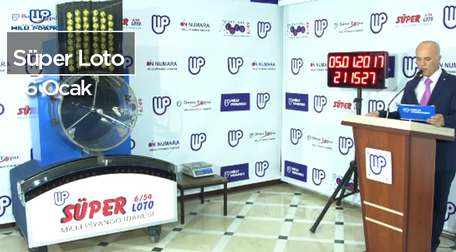 Süper Loto sonuçları 5 ocak 2017 çekilişi ile belirlendi - Milli Piyango Süper Loto 6.kez devretti