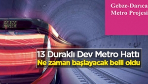 Gebze - Darıca arasına metro projesi geliyor