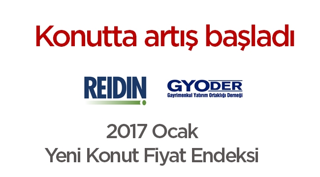 Konut fiyataları Ocak'ta 0.52 arttı