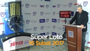 Süper Loto sonuçları 16 Şubat 2017 çekiliş sonuçları bir devir daha