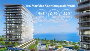 Yedi Mavi projesinde yüzde 5 peşinat, 240 ay taksitle konut