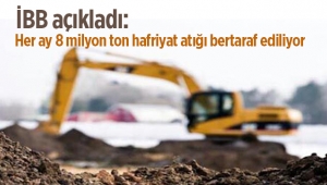 İstanbul'da her ay 8 milyon ton hafriyat atığı bertaraf ediliyor