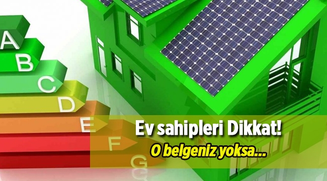 Enerji Kimlik Belgesi almak için acele edin