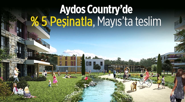 Sinpaş Aydos Country Sancaktepe'de Yüzde 5 peşinat ödeyin, Mayıs'ta taşının