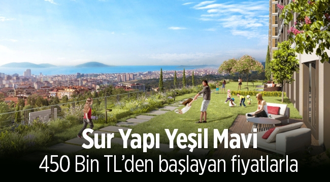 Sur Yapı Yeşil Mavi Maltepe konutları daire fiyatları, ödeme planı