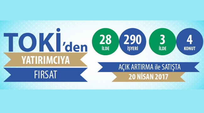 TOKİ'den açık artırma yöntemiyle gayrimenkul satışı