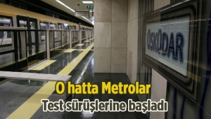 Üsküdar-Sancaktepe Metro Hattı'na trenler indi test sürüşleri başladı