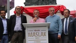 Ağaoğlu Maslak 1453 Atatürk Heykeli açılışına on bin kişi katıldı
