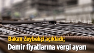 Bakan Zeybekçi duyurdu; Demirde vergi indirimi müjdesi