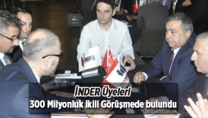 İNDER üyelerinden 300 Milyonluk ikili iş görüşmeleri