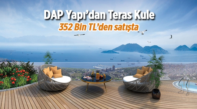 Teras Kule konut fiyatları! Kartal'da Gökyüzü Bahçeleri olan "Teras Kule" 352 Bin TL'den satışa çıktı