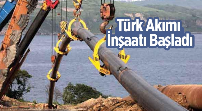 Türk Akımı projesi kapsamında deniz kısmında inşaat başladı