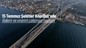 İstanbul'un ulaşım yükünü sırtlayan 15 Temmuz Şehitler Köprüsü yenileniyor