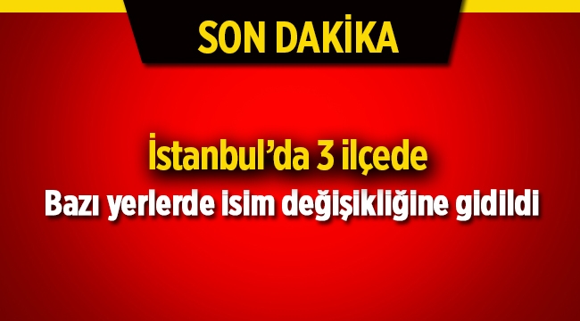 İstanbul'da şehitlerin isimleri bu üç ilçede yaşatılacak