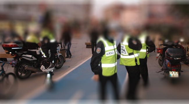 Ülke genelinde kaç motosiklet "trafikten men" edildi?