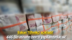 Bakan Tüfenkçi müjdeyi verdi! 446 Bin esnafın kredi borçları için düğmeye basıldı...