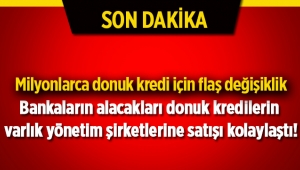 Donuk kredi alacakların varlık yönetim şirketlerine satışı kolaylaştı