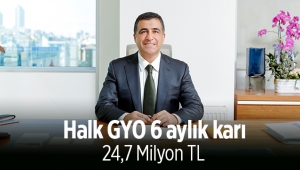 Halk GYO 'nun 6 aylık net karı 24,7 milyon TL