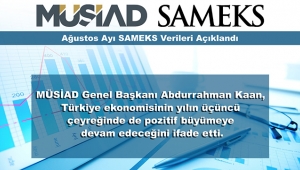 MÜSİAD, SAMEKS Bileşik Endeksi Ağustos ayı verilerini açıkladı