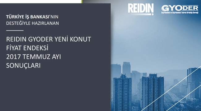 REIDIN-GYODER Yeni Konut Fiyat Endeksi yüzde 3.41 arttı