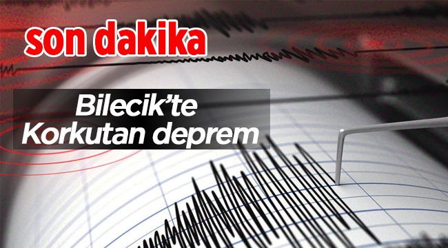 Bilecik 'te 3.7 büyüklüğünde korkutan deprem! Deprem sonrası vatandaş sokaklara çıktı...