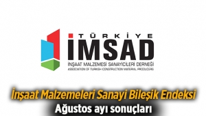 İnşaat Malzemeleri Sanayi Bileşik Endeksi Ağustos ayı sonuçları