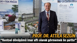 Kentsel dönüşümü imar affı olarak görmemek ön şarttır...
