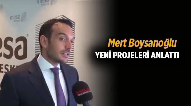 Mert Boysanoğlu, 2017 MESA projelerini Hatice Kolçak'a anlattı