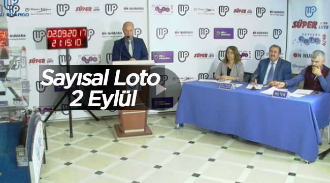 Sayısal Loto çekiliş sonuçları 2 Eylül 2017 Milli Piyango Sayısal Loto bilet sorgula