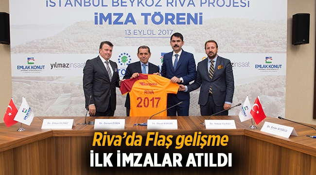 Son dakika: Galatasaraylılara müjde!  Riva arazisi imzaları atıldı
