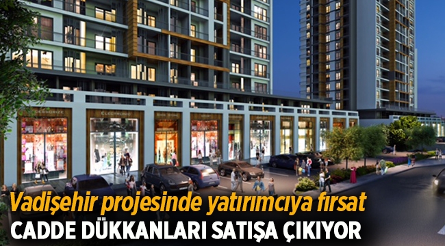 Vadişehir Cadde Dükkanları ihale ile satışa çıkıyor